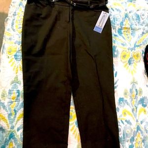 Cropped and cuffed  brown pants